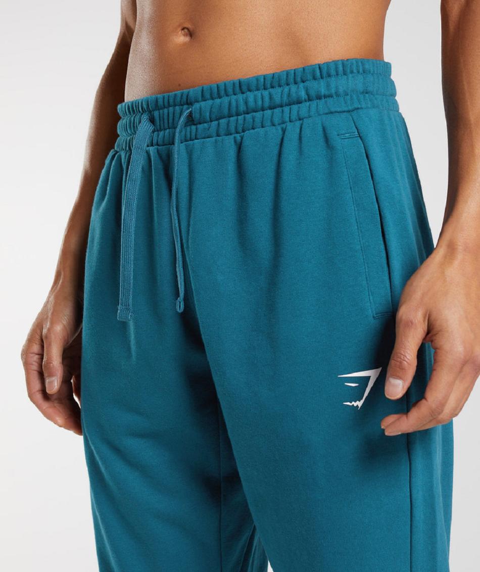 Gymshark Essential Oversized Muške Jogger Hlače Plave | HR 2982GSO